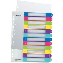 Numerische Tabs Leitz Wow PC zum Ausdrucken 1244 Farbsortiment S