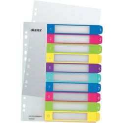 Leitz numerische Tabs Wow PC zum Ausdrucken 1243 Farbsortiment S