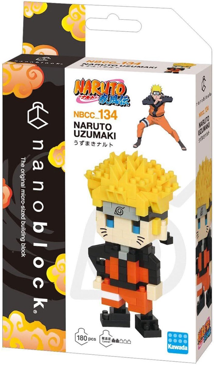Bandai Nanoblock Bauset Naruto – 180 Teile.