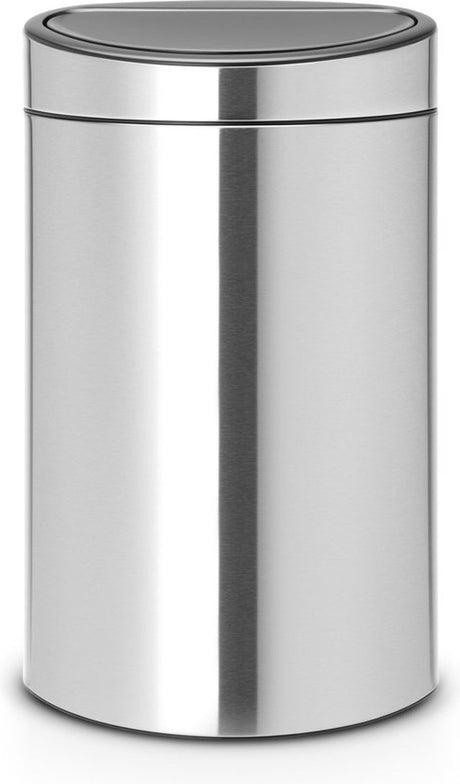 Brabantia Touch Bin Abfallbehälter – 40 Liter – mattierter Stahl, fingerabdrucksicher