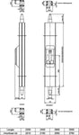 Aufputz-Getriebe von Nemef – 5092 – RAL 9010 – 2250–2010 mm – SKG*** – A000191945