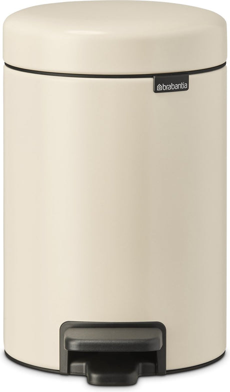 Brabantia Newicon Abfallbehälter – 3 Liter – Badezimmer – sanftes Beige
