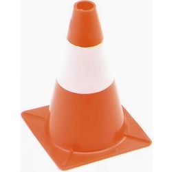 Perel-Absperrkegel, zur Abgrenzung von Zonen, rot und weiß, Freizeitnutzung, 30 cm
