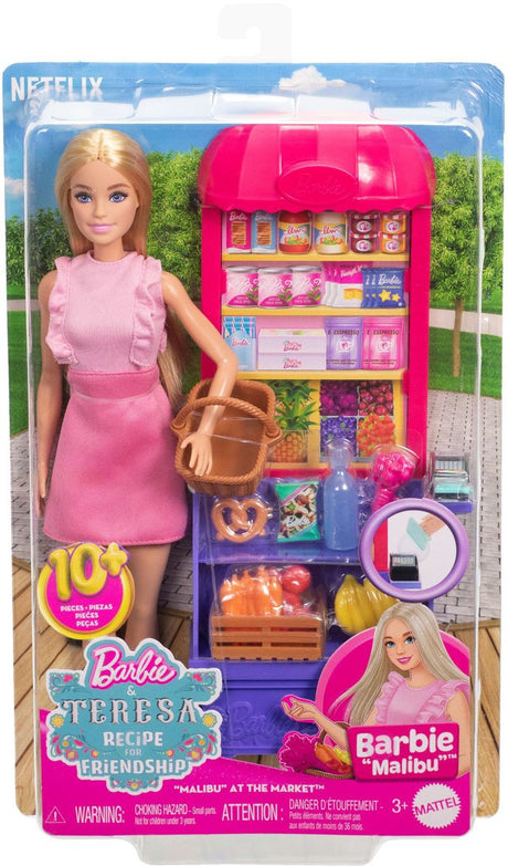 Barbie-Familienpuppe, Barbie-Rezept für Freundschaft und Marktspielset
