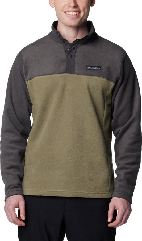 Columbia Steens Mountain™ Half Snap II Herren-Outdoor-Pullover – Steingrün, Hai – Größe XL