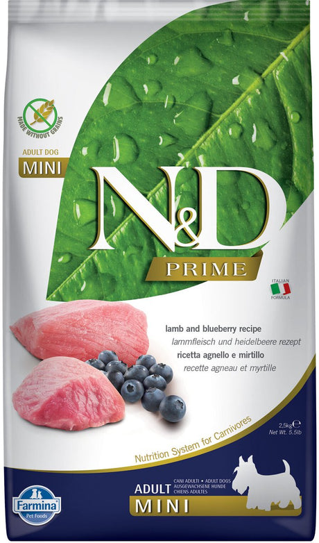 Farmina n d Prime Adult Mini – Lamm und Blaubeere – 2,5 kg