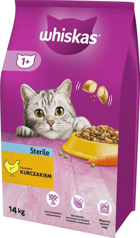 Whiskas – Trockenfutter sterilisieren – Kurkuma – 14 kg