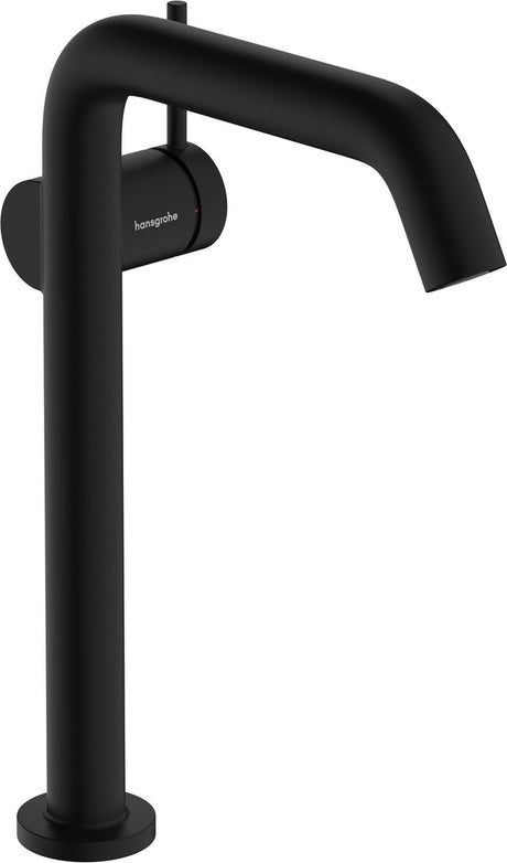 Hansgrohe tecturis s – Waschtischarmatur – Einhebelbedienung – Kaltstart energiesparend – mit Ablassschraube – Größe 240 mm – mattschwarz