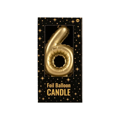 Paperdreams Folienballonkerze Gold – 6