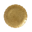 Decoris decobord kunststof slagwerklook ø33cm goud