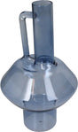 Hd collection vaas glas blauw 12,7x12,7x21,5cm