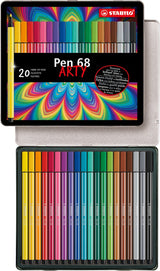 Stabilo Pen 68 - Filzstift - Metallbox mit 20 Stück