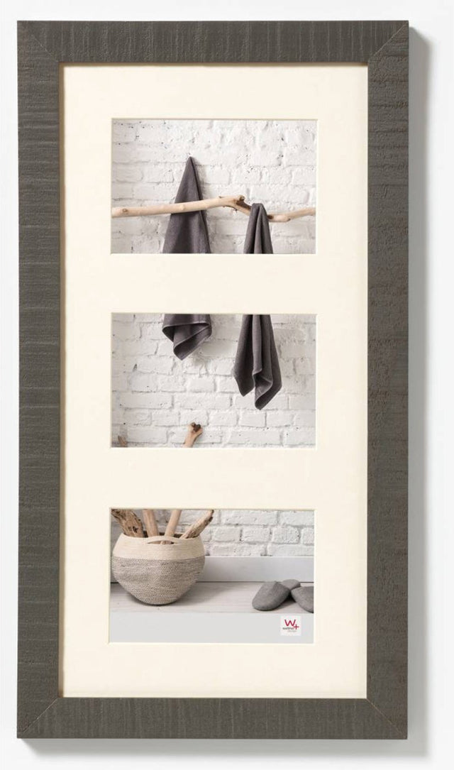 Walther home - houten lijst - fotoformaat 3x10x15 cm - grijs