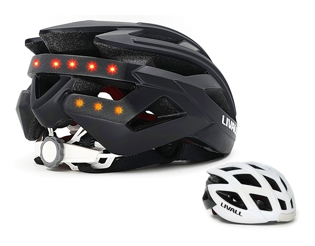 Livall bh60se neo ii - bicycle helmet with blinker and loudspeaker | white