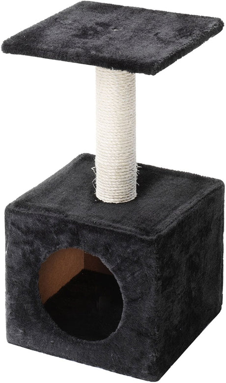 Ebi Classic Abey – Kratzbaum – Schwarz – 30 x 30 x 60 cm