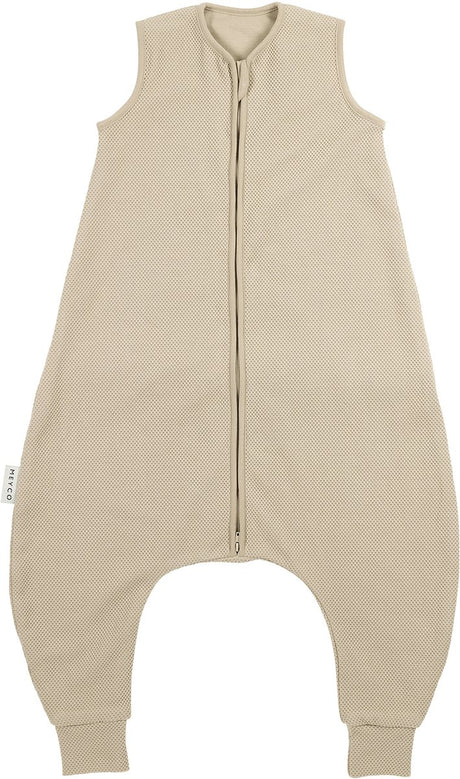 Meyco baby studio collection classic slaapoverall jumper - sand - 92cm - 1.0 tog