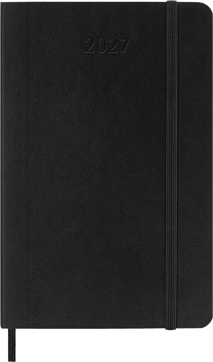 Moleskine 12-Monats-Tagebuch – 2027 – wöchentlich horizontal – Tasche – Softcover – Schwarz
