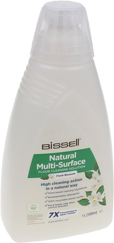 Bissell natürliches Bodenreinigungsprodukt für mehrere Oberflächen – Reinigungsprodukt für Hartböden, Teppiche* – Fleckenentferner für Crosswave-, Spinwave-Hydrowave-Bodenreiniger – pflanzlicher Bio-Anbau – Blütenduft – 1 Liter Fleckenreiniger – 3096