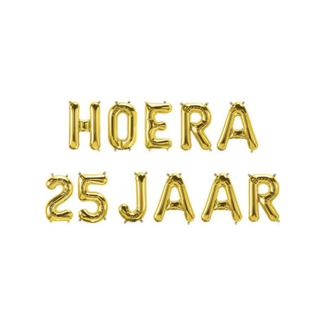 Paperdreams Folienballongirlande – Hurra 25 Jahre