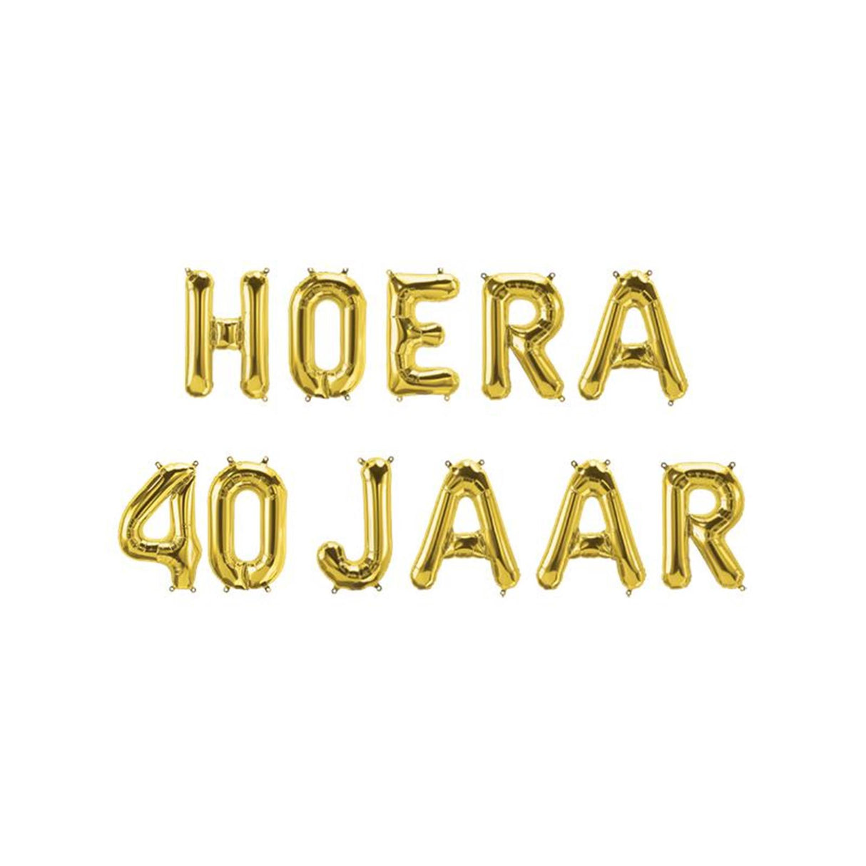 Paperdreams Folienballongirlande – Hurra 40 Jahre
