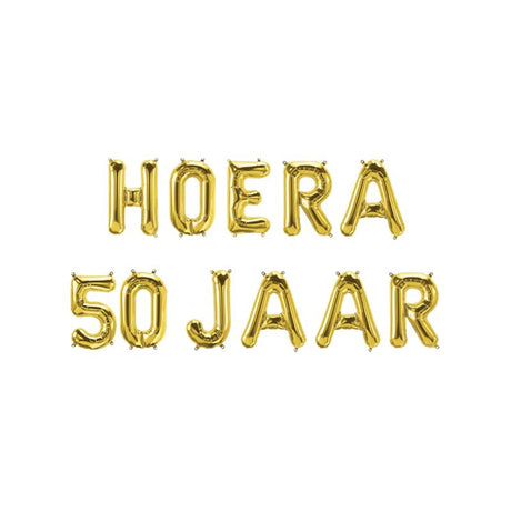 Paperdreams Folienballongirlande – Hurra 50 Jahre