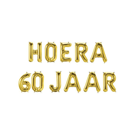 Paperdreams Folienballongirlande – Hurra 60 Jahre