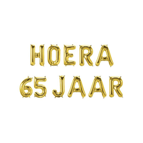 Paperdreams Folienballongirlande – Hurra 65 Jahre