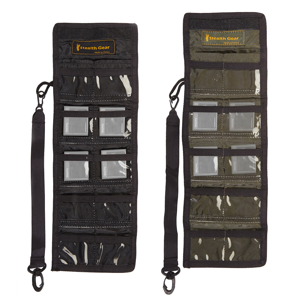 Stealth Gear Compact Flash Card Storage Beutel Holzkohle