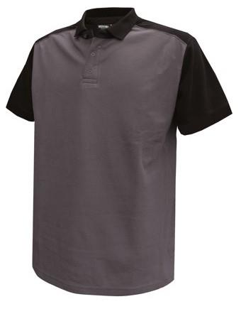 Dassy Poloshirt Cesar Baumwolle grau schwarz xxl