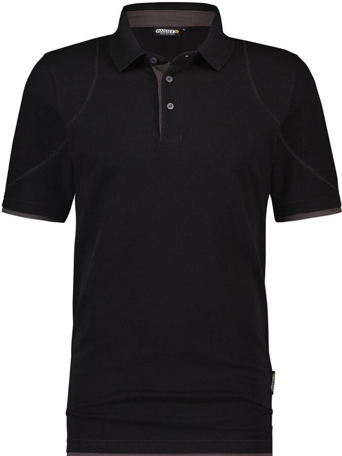 Dassy Polo Orbital Schwarz Grau 3XL