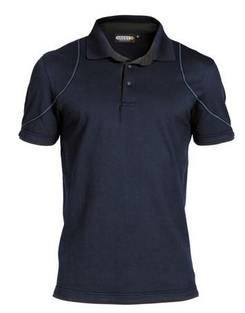 Dassy Polo Orbital Nachtblau Grau XL
