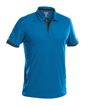Dassy Polo Traxion azurblau grau m