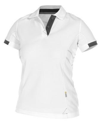 Dassy Polo Traxion Damen weiß grau l