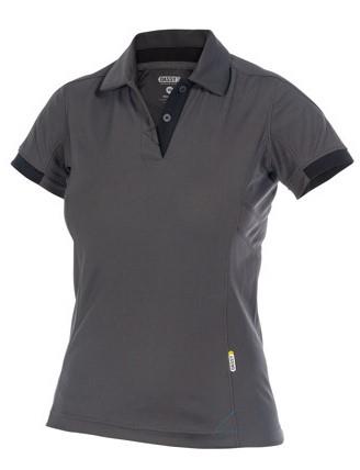 Dassy Polo Traxion Damen grau schwarz s