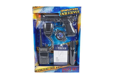 Polizei-Spielset mit Pistole, 5-teilig.