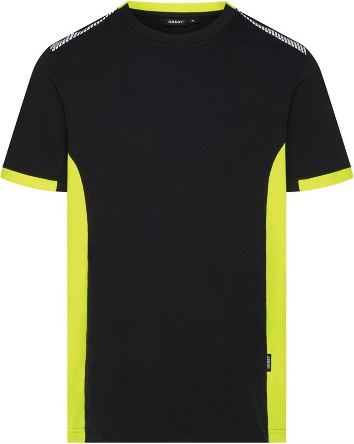 Dassy Poloshirt Veracruz Nachtblau fluoreszierendes Gelb l