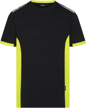 Dassy Poloshirt Veracruz Nachtblau fluoreszierendes Gelb 3XL