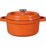Solinger die Windmühle Premium Gusseisen-Bratpfanne 2,5 l, orangefarbene Emaille