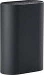 Zone Denmark Singles Messerblock – Messerhalter – Universal – 17 x 9 cm schwarz – Kunststoff – Kochen – Küche – Küchenmesser-Zubehör – oval