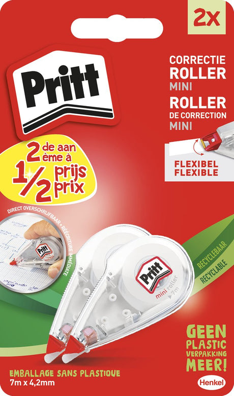 Pritt mini roller 2e 50% gratis 8,4 mm