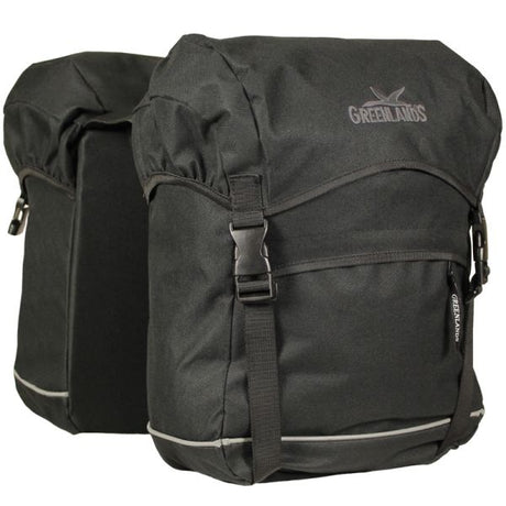 Greenlands Doppelte Fahrradtasche Reisetasche 40 Liter 30 x 37 x 17 (2x) - Schwarz
