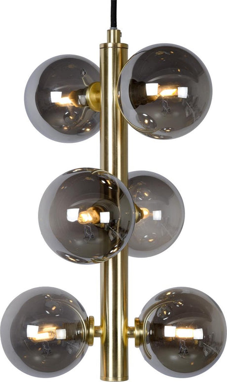 Lucide Tycho - Hängelampe - ø 25,5 cm - 6xg9 - mattgoldenes Messing