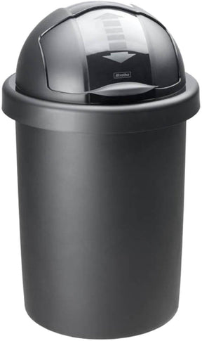 Rotho roll bob - prullenbak - 30l -bpa vrij - zwart