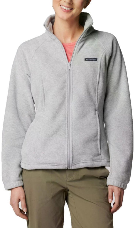 Columbia Benton Springs™ Damen-Outdoor-Pullover mit durchgehendem Reißverschluss – Cirrus Grey Heather