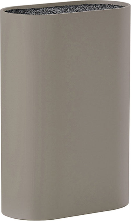 Zone Denmark Singles Messerblock – Messerhalter – Universal – 17 x 9 x 24 cm – Taupe – Kunststoff – Kochen – Küche – Küchenmesser-Zubehör – oval