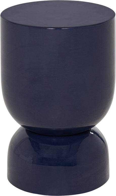 Woood hekla bijzettafel - metaal - donkerblauw - 47x32x32