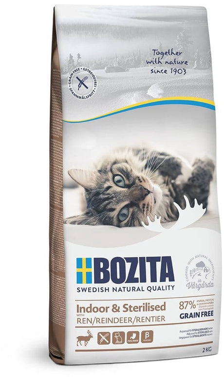 Bozita Indoor Sterilised Series – getreidefreies Trockenfutter – Durchlauf – 2 kg