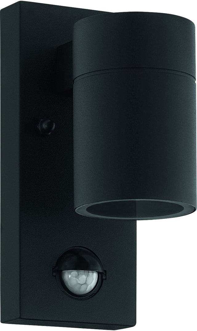 Eglo riga 5 wandlamp buiten - gu10 - 16,5 cm - beweginssensor - zwart