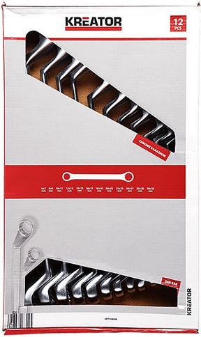 Kreator krt500006 Ringschlüssel-Set – 6–32 mm – 12 Stück