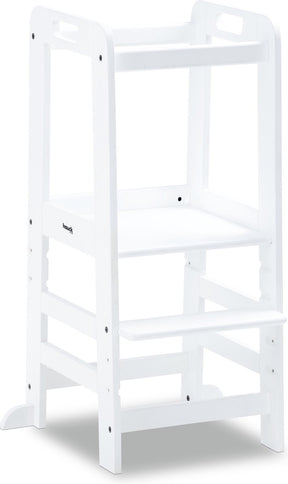 Hauck Learn n Explore – Lernturm – Stufe – FSC®-Mix-zertifiziertes Buchenholz – Weiß
